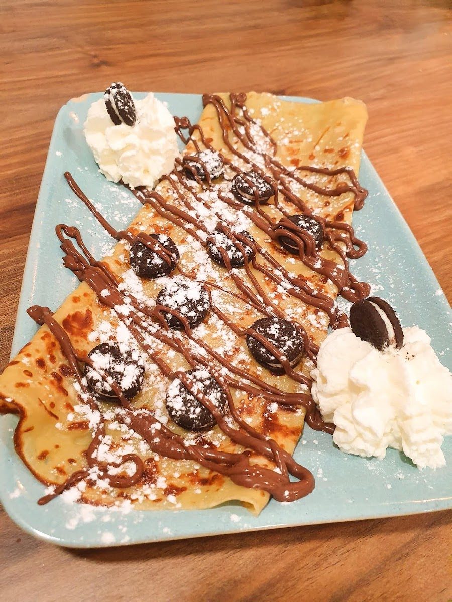 Crepe de chocolate — fotografia de clientes