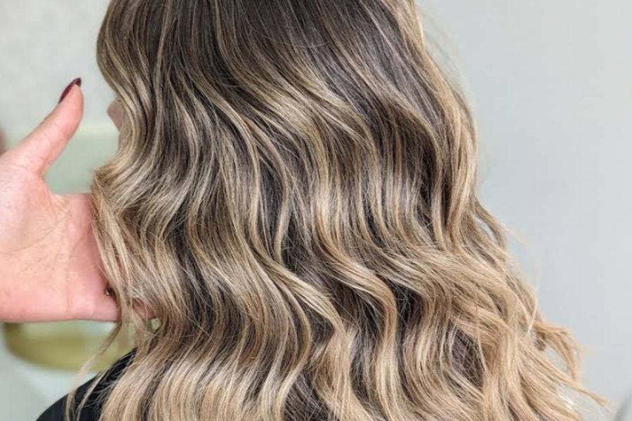 Ondas soltas com balayage, feitas no Studios Liliana Sousa