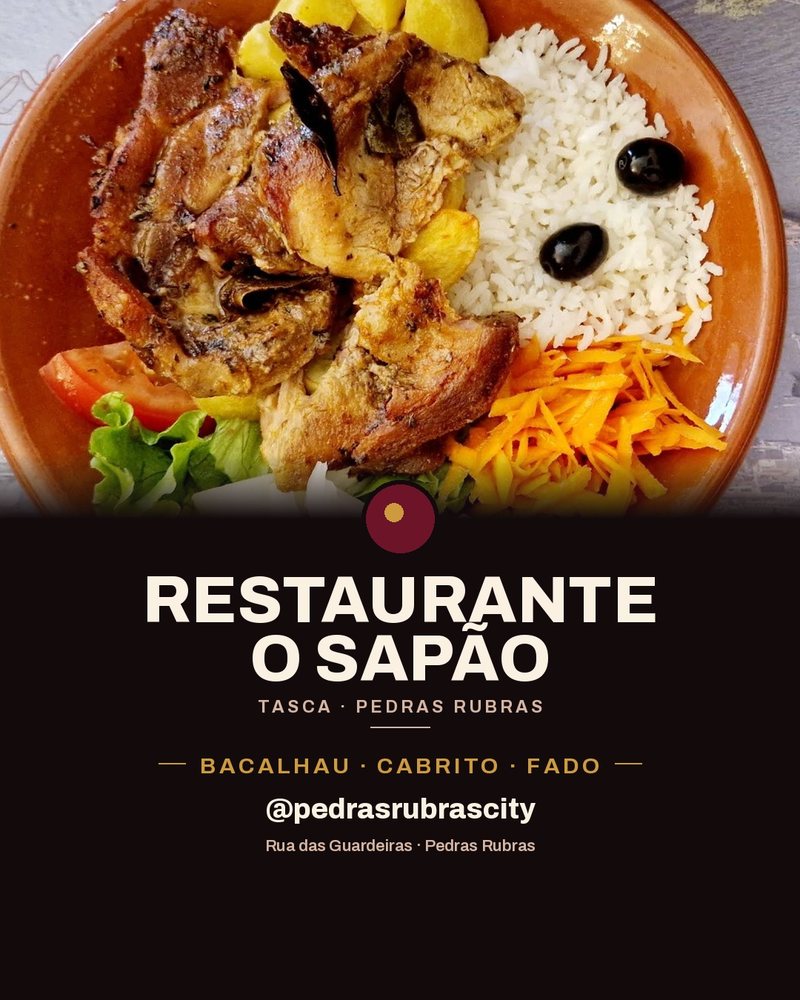 Flyer do Restaurante O Sapão
